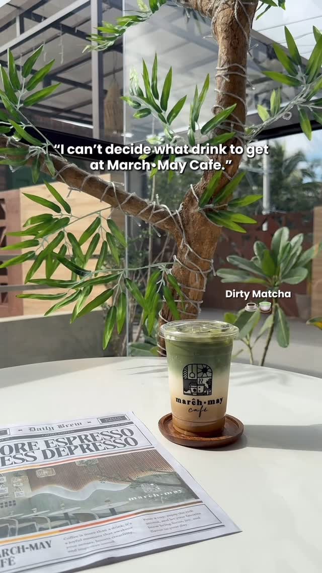 Dirty Matcha specialty coffee at March&bull;May Caf&eacute;